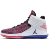 AIR JORDAN XXXII WHITE/BLACK-COURT PURPLE-UNIVERSITY BLUE
