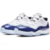 AIR JORDAN 11 RETRO LOW WHITE/BLACK-CONCORD