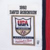 MITCHELL & NESS USA BASKETBALL 1992 DAVID ROBINSON AUTHENTIC HOME JERSEY WHITE
