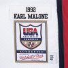 MITCHELL & NESS USA BASKETBALL 1992 KARL MALONE AUTHENTIC HOME JERSEY WHITE