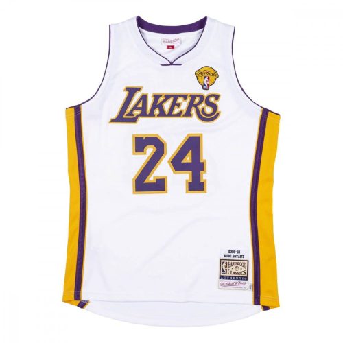 MITCHELL & NESS LOS ANGELES LAKERS KOBE BRYANT 09-10' #24 AUTHENTIC JERSEY WHITE