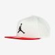 JORDAN PRO JUMPMAN SNAPBACK WHITE/UNIVERSITY RED/BLACK/BLACK