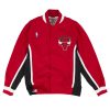 MITCHELL & NESS NBA CHICAGO BULLS AUTHENTIC WARM UP JACKET SCARLET