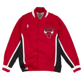   MITCHELL & NESS CHICAGO BULLS 92' AUTHENTIC WARM UP JACKET RED