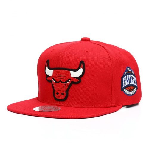 Mitchell & Ness Silicon Grass Snapback Chicago Bulls RED