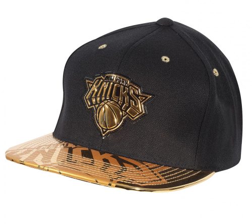 Mitchell & Ness NBA New York Knicks Gold Standard Snapback BLK/GOLD Mitchell & Ness NBA New York Knicks unisex snapback sapka