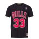 MITCHELL & NESS CHICAGO BULLS SCOTTIE PIPPEN NAME & NUMBER TEE BLACK