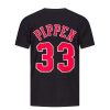 MITCHELL & NESS CHICAGO BULLS SCOTTIE PIPPEN NAME & NUMBER TEE BLACK