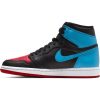 AIR JORDAN 1 HIGH OG BLACK/DK POWDER BLUE-GYM RED