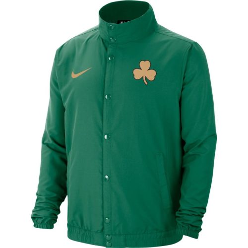 NBA X NIKE BOSTON CELTICS LOGO CITY EDITION LIGHTWEIGHT JACKET CLOVER/CLUB GOLD