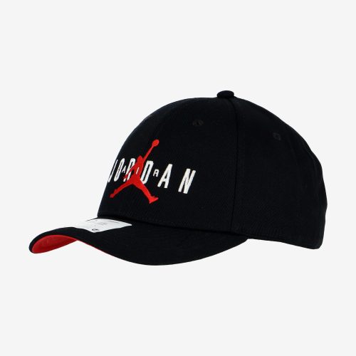 JORDAN LEGACY 91 JUMPMAN AIR HBR CAP BLACK/BLACK/GYM RED/WHITE