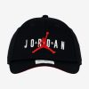 JORDAN LEGACY 91 JUMPMAN AIR HBR CAP BLACK/BLACK/GYM RED/WHITE