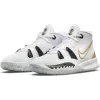NIKE KYRIE 7 (GS) WHITE/METALLIC GOLD-BLACK-GREY FOG