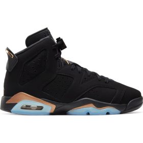 AIR JORDAN 6 RETRO DMP (GS) BLACK/METALLIC GOLD-BLACK