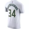 NIKE X NBA GIANNIS ANTETOKOUNMPO MILWAUKEE BUCKS ESSENTIALS TEE WHITE/ANTETOKOUNMPO G