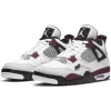 AIR JORDAN 4 RETRO PSG WHITE/BORDEAUX-NEUTRAL GREY-BLACK