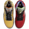 AIR JORDAN 5 RETRO SE VARSITY MAIZE/SOLAR ORANGE-COURT PURPLE