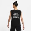 NIKE STANDARD ISSUE WOMENS BASKETBALL TOP BLACK/PALE IVORY