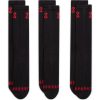 JORDAN ESSENTIALS SOCKS 3PR BLACK/UNIVERSITY RED
