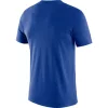 NIKE PHILADELPHIA 76ERS LOGO ESSENTIALS DRI FIT TEE RUSH BLUE