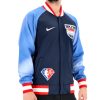 NIKE BROOKLYN NETS DRI FIT SHOWTIME JACKET COLLEGE NAVY/UNIVERSITY RED/WHITE