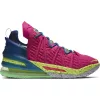 NIKE LEBRON JAMES XVIII PINK PRIME/MULTI-COLOR-BLUE VOID