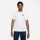 JORDAN FLIGHT ESSENTIALS JDN AIR GFX TEE WHITE/DK MARINA BLUE/DK MARINA BLUE