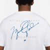 JORDAN FLIGHT ESSENTIALS JDN AIR GFX TEE WHITE/DK MARINA BLUE/DK MARINA BLUE