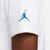 JORDAN FLIGHT ESSENTIALS JDN AIR GFX TEE WHITE/DK MARINA BLUE/DK MARINA BLUE