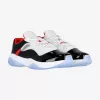 AIR JORDAN 11 CMFT LOW WHITE/UNIVERSITY RED-BLACK