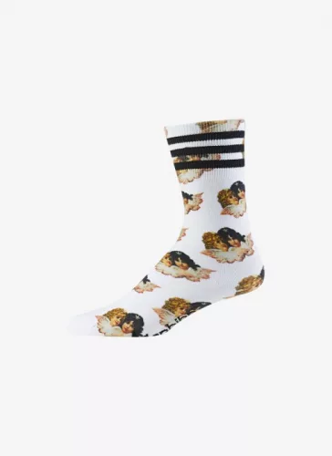 ADIDAS FIORUCCI SOCK FTWWHT/CBLACK/MULTCO