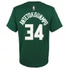 Nike NBA Milwaukee Bucks Antetokounmpo Giannis Name And Number SS Tee Green S