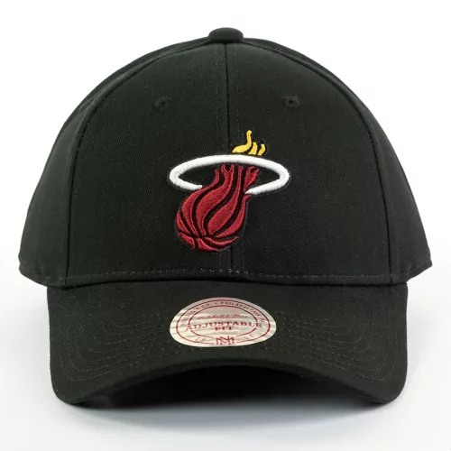 Mitchell & Ness TEAM LOGO LOW PRO STRAPBACK NBA MIAMI HEAT BLACK