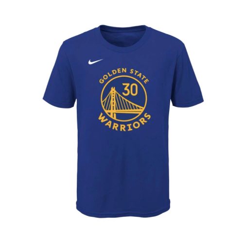 Nike NBA Golden State Warriors 2023-2024 Tee Blue 4-5YR