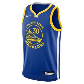   NIKE NBA GOLDEN STATE WARRIORS STEPHEN CURRY BOYS ICON SWINGMAN JERSEY RUSH BLUE