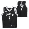 NIKE X NBA KEVIN DURANT BROOKLYN NETS BOYS REPLICA ICON ROAD JERSEY BLACK