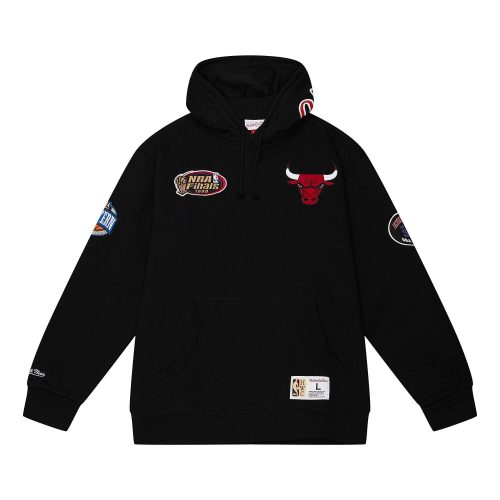 MITCHELL & NESS CHICAGO BULLS M&N CITY COLLECTION FLEECE HOODY Black