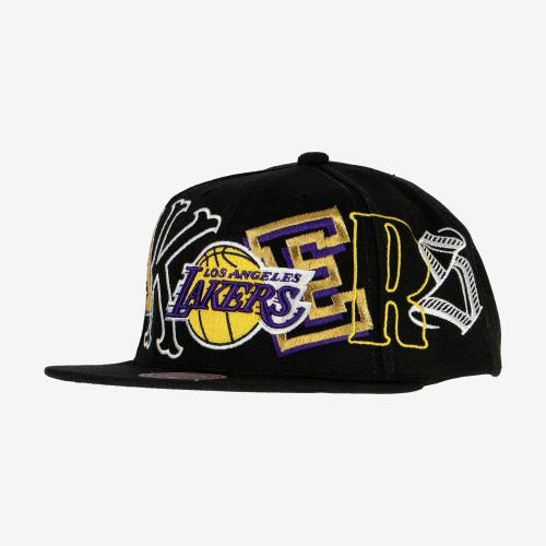 MITCHELL & NESS LOS ANGELES LAKERS HYPE TYPE SNAPBACK BLACK