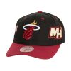 MITCHELL & NESS NBA OVERBITE PRO SNAPBACK MIAMI HEAT BLACK