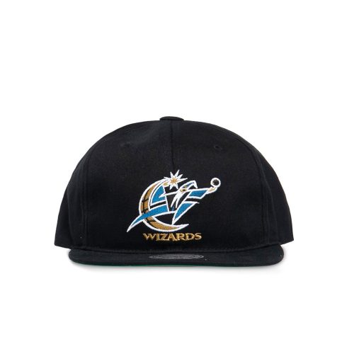 MITCHELL & NESS WASHINGTON WIZARDS TEAM LOGO DEADSTOCK THROWBACK SNAPBACK BLACK