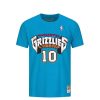 MITCHELL & NESS VANCOUVER GRIZZLIES MIKE BIBBY NAME & NUMBER TRADITIONAL TEE TEAL