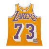 Mitchell & Ness NBA Maxxed Out Jersey Los Angeles Lakers 1998 Dennis Rodman Yellow