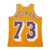 Mitchell & Ness NBA Maxxed Out Jersey Los Angeles Lakers 1998 Dennis Rodman Yellow