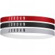 JORDAN HEADBANDS 3PK GYM RED/BLACK/WOLF GREY