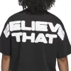 Adidas Anthony Edwards "Believe That" Tee Black/White L