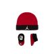 JORDAN BASIC HAT/BOOTIE SET 2PC GYM RED