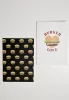 MISTER TEE BURGER LOVE EXERCISE BOOK 2-PACK WHITE/MULTICOLOR