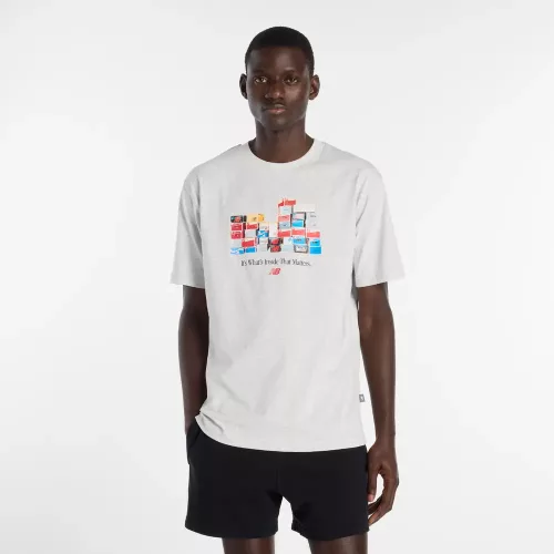 New Balance MT61H0DXAHH Boxes T-Shirt Ash Heather XXL