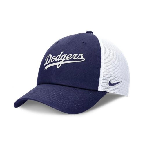Nike MLB Los Angeles Dodgers Club Unstructured Trucker Cap Loyal Blue/White 10A S/M
