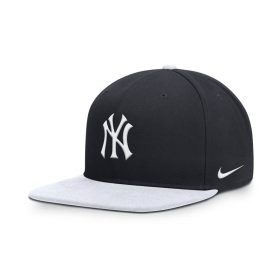  Nike MLB New York Yankees Dri-Fit Pro Structured Square Bill Cap Pitch Blue 4FA/White 10A